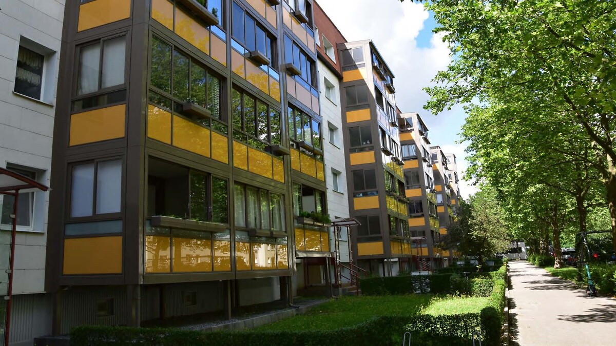 Balkonfront der Wohnanlage 3